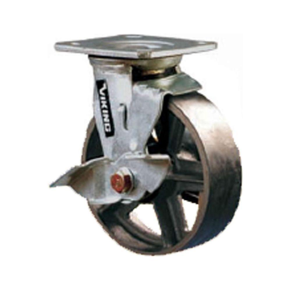 Viking Heavy-Duty Cast Iron Wheel (707) (Swivel w/ Brake) | Viking by KHM Megatools Corp. Viking Heavy-Duty Cast Iron Wheel (707) (Swivel w/ Brake) | Viking by KHM Megatools Corp.